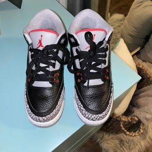 Air Jordan 3 Retro OG BG “Black Cement” (Kids)